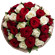bouquet of red and white roses. Nizhny Novgorod