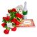 Specially For Her. This wonderful set of an elegant bouquet of roses and chrysanthemums with assorted greens along with a box of chocolates and a bottle of sparkling wine is a perfect way to pass your greetings or &#39;I love you&#39; message.. Nizhny Novgorod