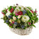 basket of chrysanthemums and roses. Nizhny Novgorod