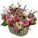 floral arrangement in a basket. Nizhny Novgorod