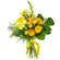 Yellow bouquet of roses and chrysanthemum. Nizhny Novgorod