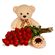 Sweet Celebration!. This excellent gift set of a cake, roses and a teddy bear will surely bring joy to a recipient!. Nizhny Novgorod